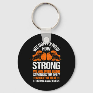 Leukaemia Awareness Blood Cancer Orange Ribbon Key Ring