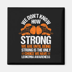 Leukaemia Awareness Blood Cancer Orange Ribbon  Magnet