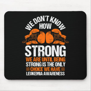 Leukaemia Awareness Blood Cancer Orange Ribbon  Mouse Pad