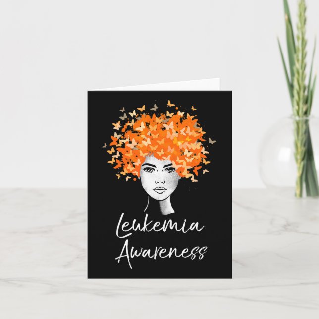 Leukaemia Awareness Butterflies Gift  Card (Front)