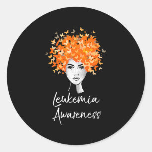 Leukaemia Awareness  Butterflies Gift   Classic Round Sticker