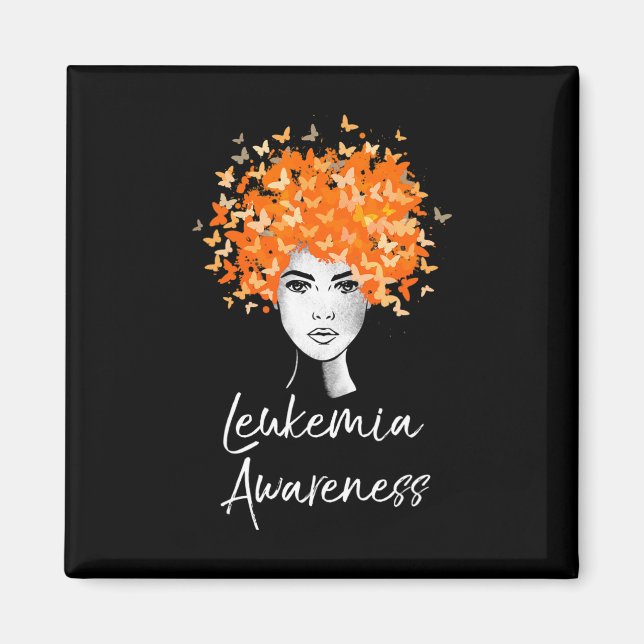Leukaemia Awareness  Butterflies Gift  Magnet (Front)