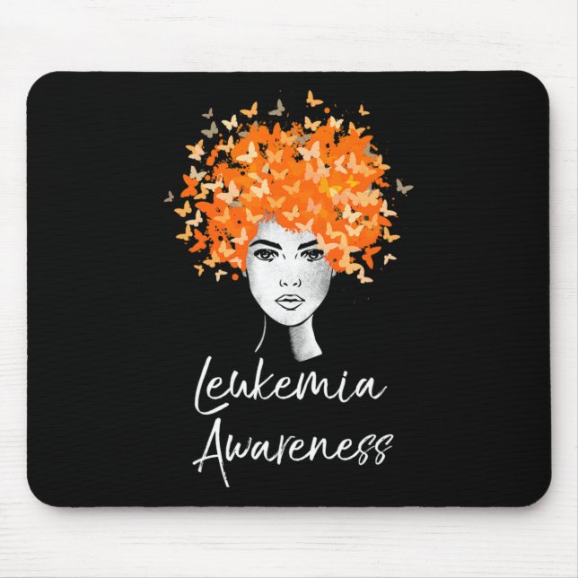 Leukaemia Awareness  Butterflies Gift  Mouse Pad (Front)