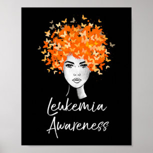 Leukaemia Awareness  Butterflies Gift   Poster