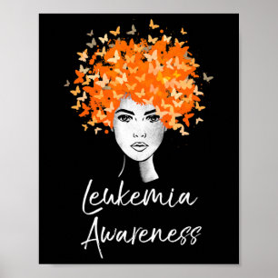 Leukaemia Awareness Butterflies Gift Poster