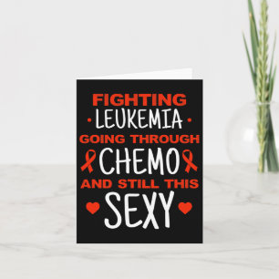 Leukaemia Awareness Cancer Warrior Fighting Leukem Card