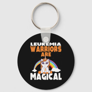 Leukaemia Awareness Cute Magical Unicorn Blood Can Key Ring