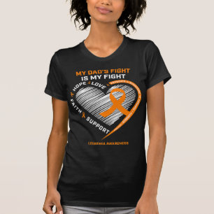 Leukaemia Awareness Dad Men Women Gifts Leukaemia  T-Shirt
