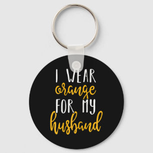 Leukaemia Awareness Design Gift For Husband Suppor Key Ring
