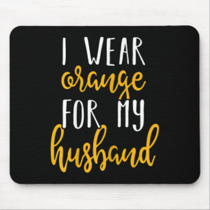 Leukaemia Awareness Design Gift For Husband Suppor Mouse Pad