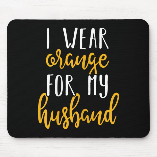 Leukaemia Awareness Design Gift For Husband Suppor Mouse Pad (Front)