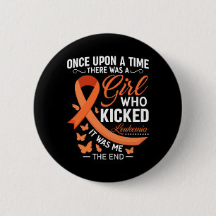 Leukaemia Awareness Fight Cancer Ribbon  6 Cm Round Badge