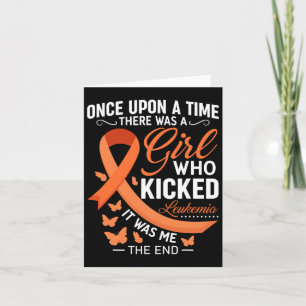 Leukaemia Awareness Fight Cancer Ribbon Card