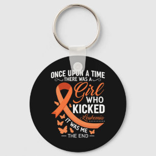 Leukaemia Awareness Fight Cancer Ribbon Key Ring