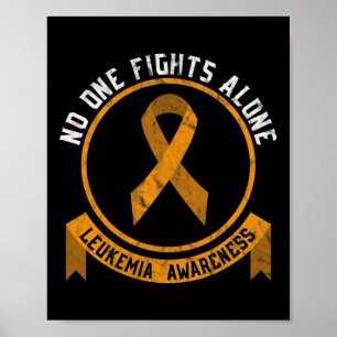 Leukaemia Awareness Fight The Stigma Blood Cancer Poster