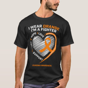 Leukaemia Awareness Fighter Men Women Mum Dad Gift T-Shirt