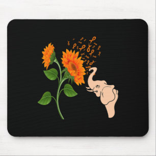 Leukaemia Awareness Flower Mouse Pad