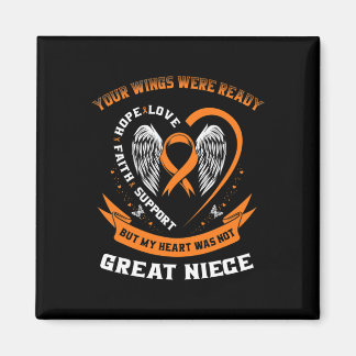 Leukaemia Awareness Great Niece Childhood Cancer I Magnet