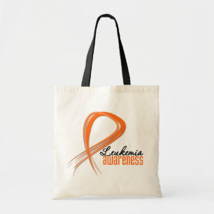 Leukaemia Awareness Grunge Ribbon Tote Bag
