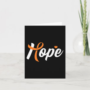 Leukaemia Awareness Hope Blood Cancer Fighter Warr Card