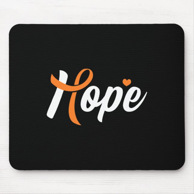 Leukaemia Awareness Hope Blood Cancer Fighter Warr Mouse Pad (Front)