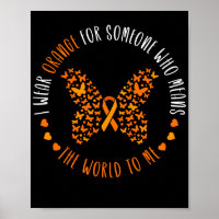 Leukaemia Awareness I Wear Orange For My Sister