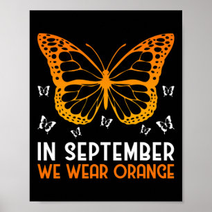 Leukaemia Awareness In September We Wear Orange Bu Poster