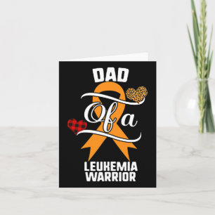 Leukaemia Awareness Leopard Buffalo Plaid Family G Card