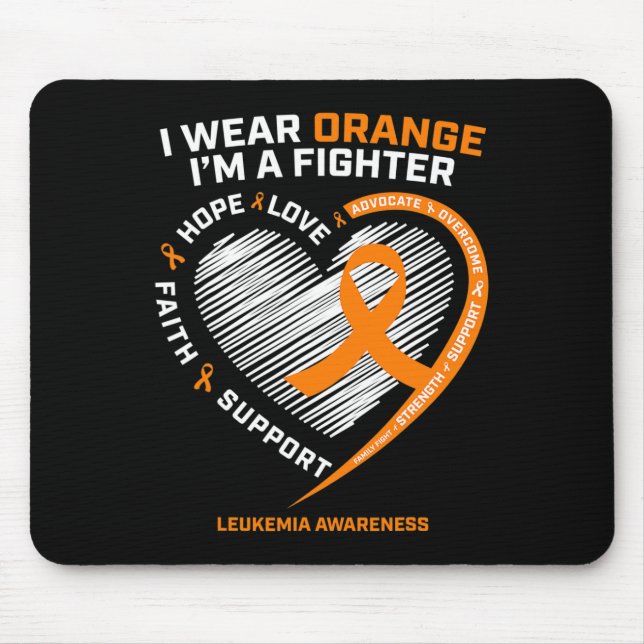 Leukaemia Awareness  Men Women Mum Dad Gifts Leuke Mouse Pad (Front)
