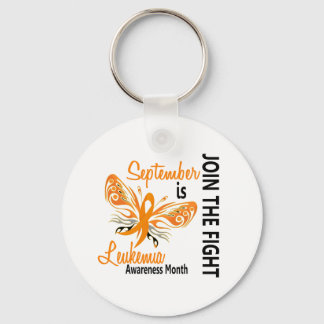 Leukaemia Awareness Month Butterfly 3.1 Key Ring