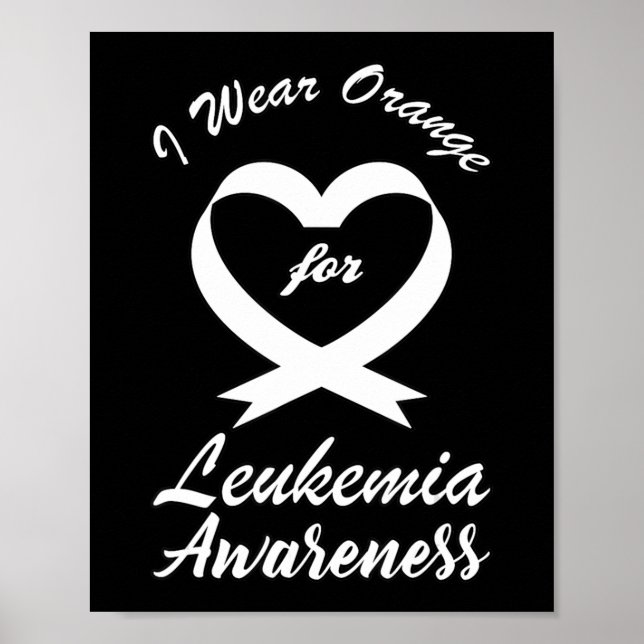 leukaemia awareness month Orange Ribbon Warrior Fi Poster (Front)