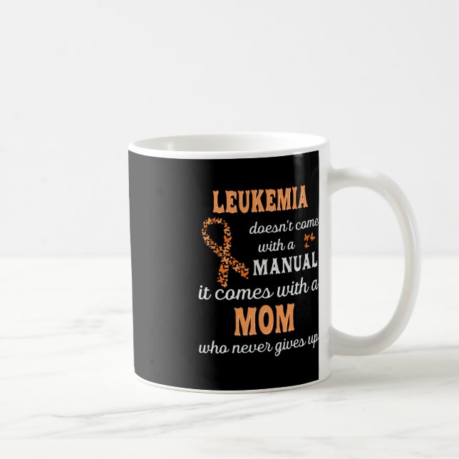 Leukaemia awareness Mum Support Leukaemia Warrior  Coffee Mug (Right)