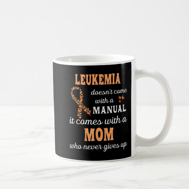 Leukaemia awareness Mum Support Leukaemia Warrior  Coffee Mug (Right)