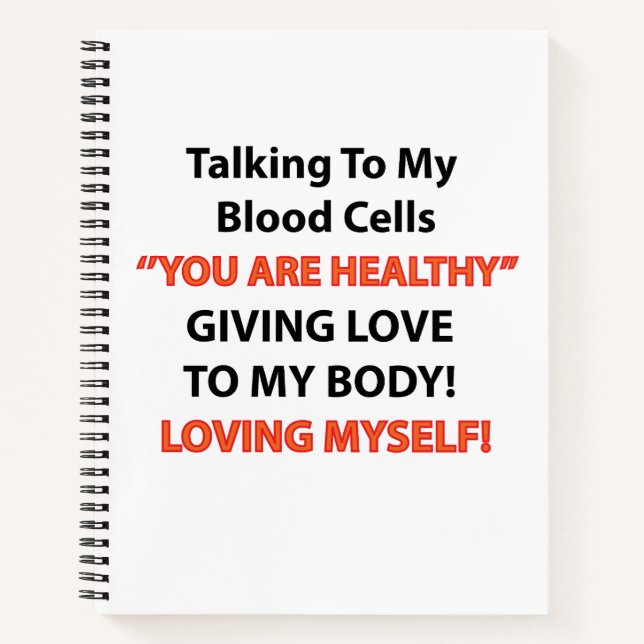 Leukaemia Awareness  Notebook (Front)