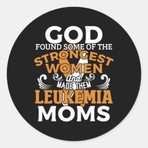 Leukaemia Awareness Orange Ribbon Classic Round Sticker