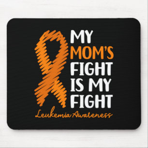 Leukaemia Awareness Orange Ribbon Mum Survivor Mouse Pad