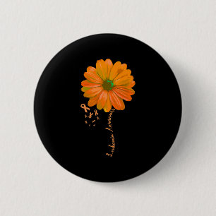 Leukaemia Awareness Pretty Support Wife Husband G 6 Cm Round Badge