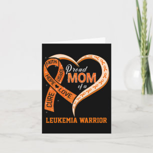 Leukaemia Awareness Proud Mum Of A Leukaemia Warri Card