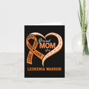 Leukaemia Awareness Proud Mum Of A Leukaemia Warri Card