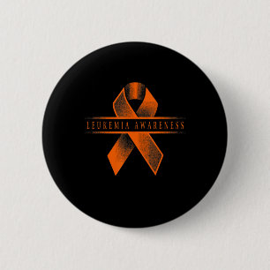 Leukaemia Awareness Ribbon  6 Cm Round Badge