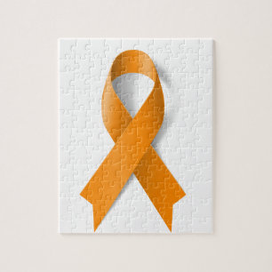 Leukaemia Awareness Ribbon Jigsaw Puzzle