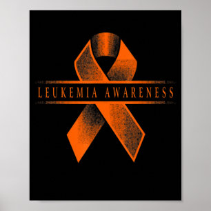 Leukaemia Awareness Ribbon Poster