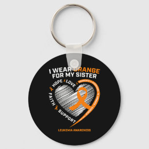 Leukaemia Awareness Sister Gifts Men Women Kids Le Key Ring
