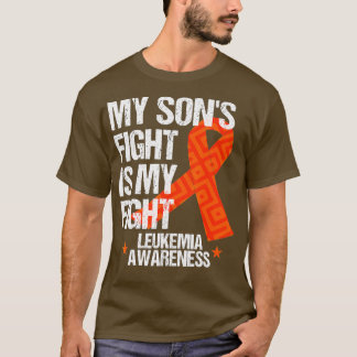 Leukaemia Awareness Son Fight Orange Ribbon Gift T-Shirt
