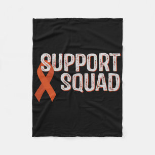 Leukaemia Awareness Support Squad Comfort Colours  Fleece Blanket