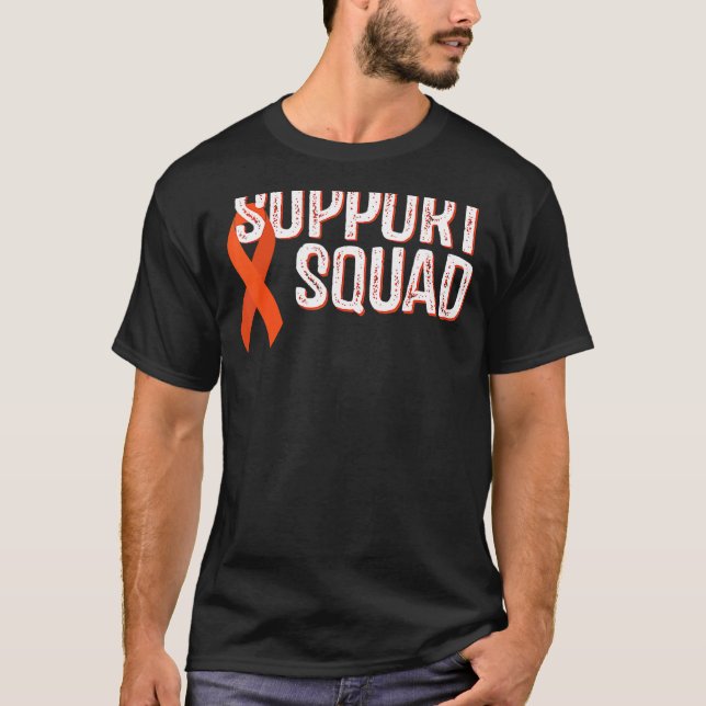 Leukaemia Awareness Support Squad T-Shirt (Front)