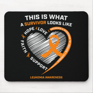 Leukaemia Awareness Survivor Gifts Men Women Kids Mouse Pad