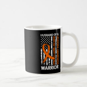 Leukaemia Awareness USA US American Flag For Husba Coffee Mug