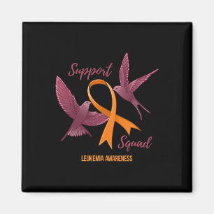 Leukaemia Awareness Warrior Survivor Support Squad Magnet