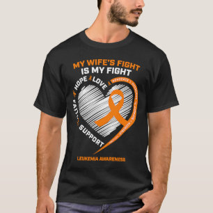 Leukaemia Awareness Wife Husband Men's Leukaemia T-Shirt